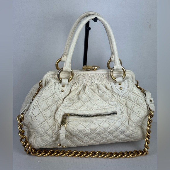 MARC JACOBS QUILTED LEATHER STAM CROSSBODY BAG - Picture 1 of 14